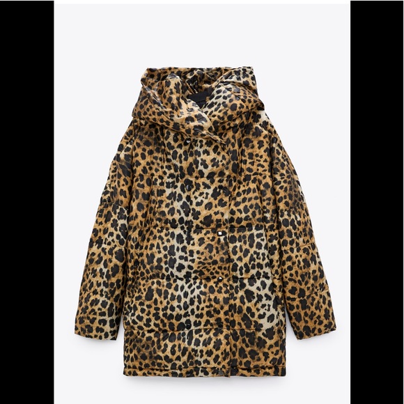 Zara Water Repellent Printed Coat - Picture 3 of 10